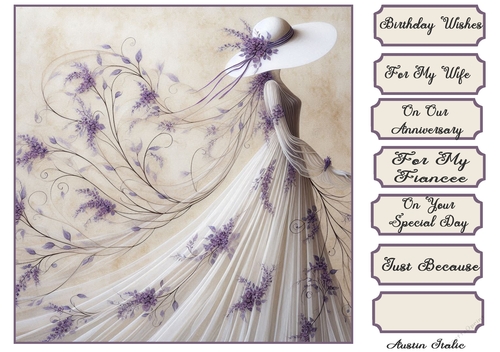 Flower lady in Purple 1