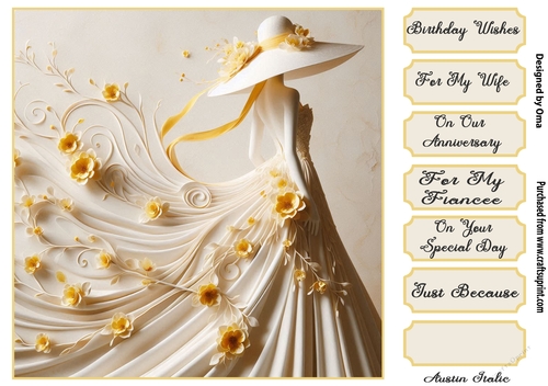 Flower lady in Yellow 4