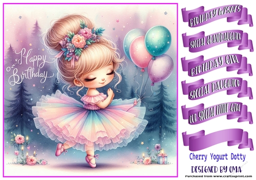 Birthday Ballerina Girl 2