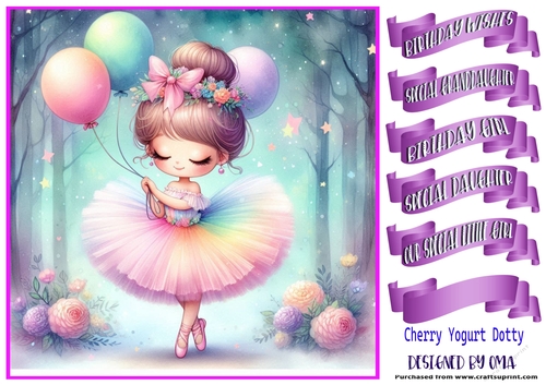 Birthday Ballerina Girl 3