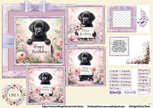 Happy Birthday/Black lab