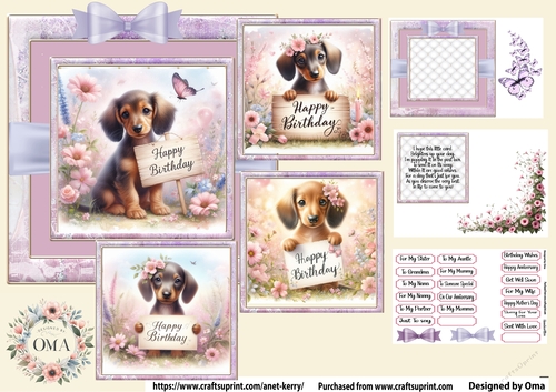 Happy Birthday/Dachshund