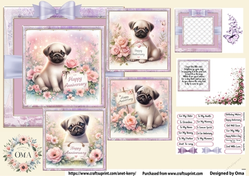 Happy Anniversary/Pug