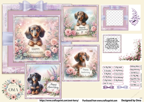 Happy Anniversary/Dachshund