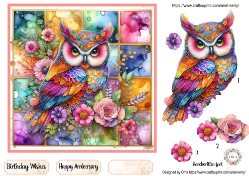 Birds & Flora, Owl 1