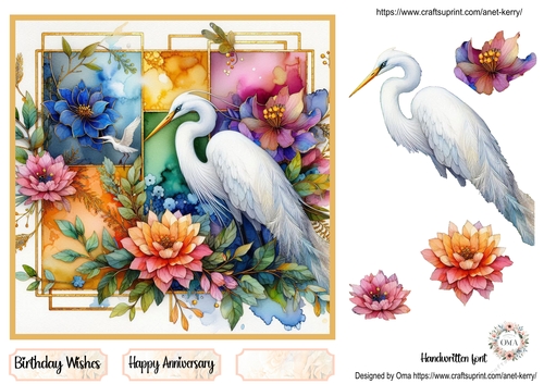 Birds & Flora, Egret 3