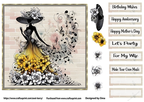 Music & Flowers Yellow 3
