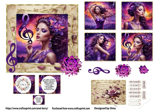 She is music PURPLE
