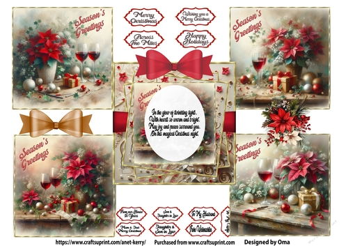 Christmas Poinsettia Red 1