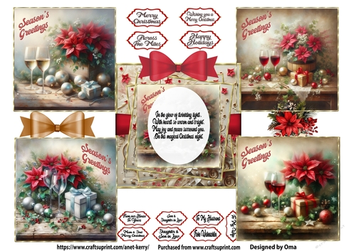 Christmas Poinsettia Red 2
