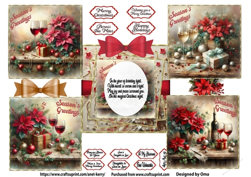 Christmas Poinsettia Red 3