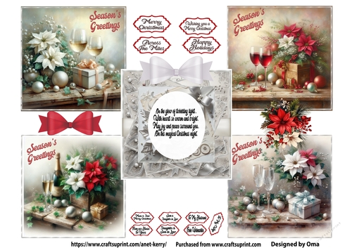 Christmas Poinsettia White 1