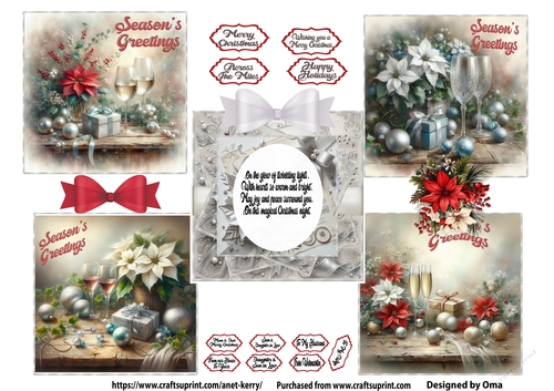 Christmas Poinsettia White 2