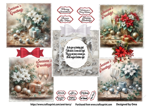 Christmas Poinsettia White 4