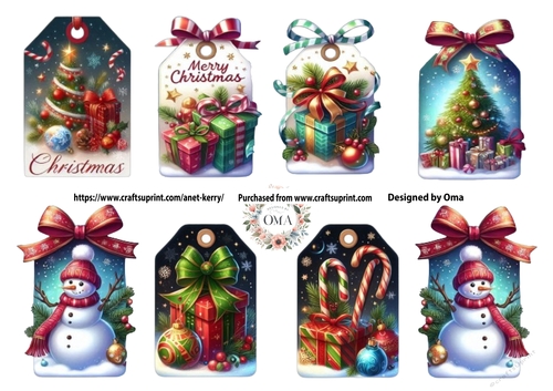 Christmas Tags 3