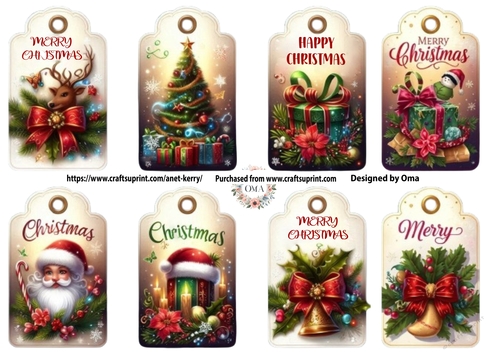 Christmas Tags 4