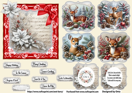 Christmas Deer 1