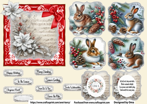 Christmas Animals, Hare 1