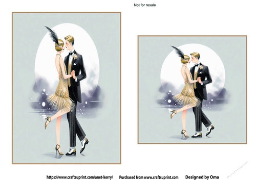 ROARING 20S MOONLIGHT DANCE GOLD 2