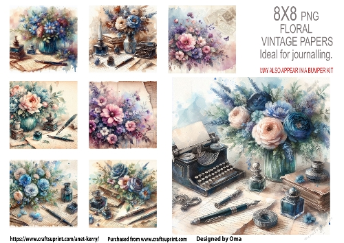 Floral Papers 8x8 png 7