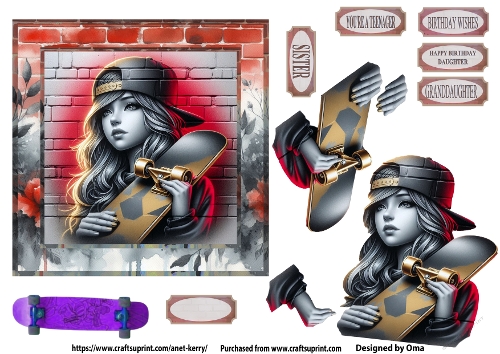 Skateboarding Girl 4