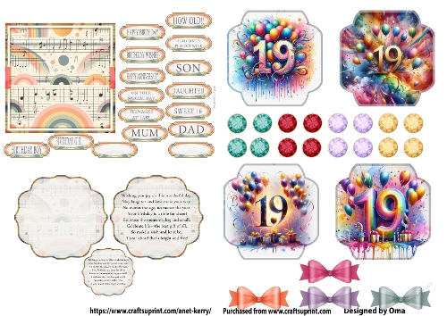 Birthday Ages 19