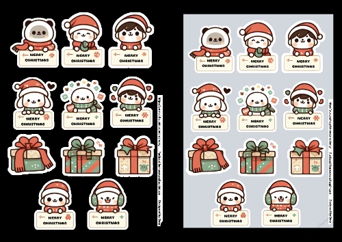 Christmas Stickers 1