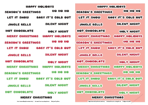 Christmas Stickers 6
