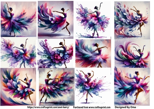 FLORAL BALLERINA PURPLE