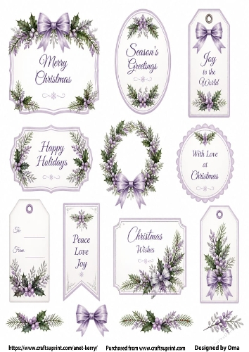 CHRISTMAS TAGS/LABELS