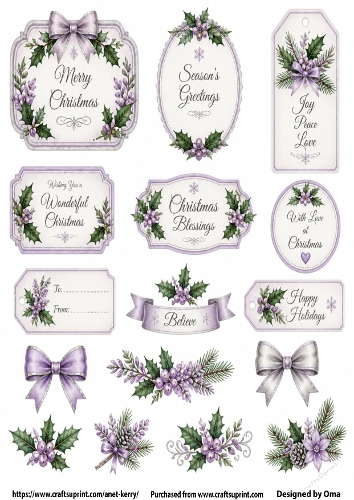 CHRISTMAS TAGS/LABELS 2