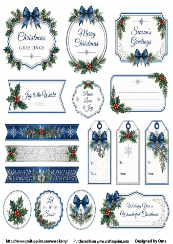 CHRISTMAS TAGS/LABELS 3
