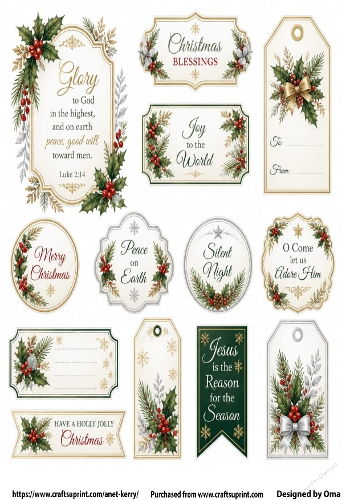 CHRISTMAS TAGS/LABELS 5