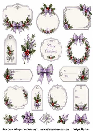 CHRISTMAS TAGS/LABELS 9