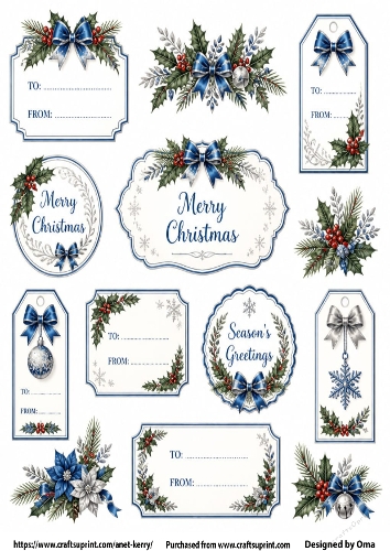 CHRISTMAS TAGS/LABELS 11