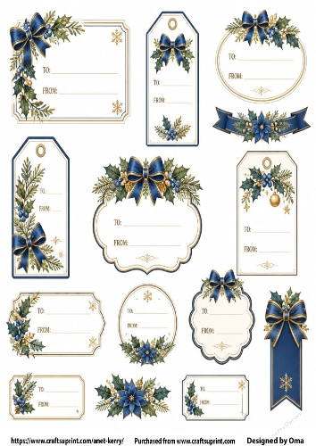 CHRISTMAS TAGS/LABELS 15