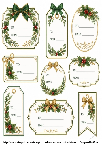 CHRISTMAS TAGS/LABELS 17