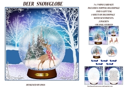 Deer Snow globe