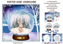 Winter hare Snow globe