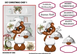 CHRISTMAS CHEF, SERVING THE PUDDING
