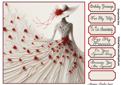 Flower lady in red 4