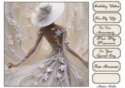 Flower lady in Iridescent 3