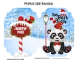 SANTAS BEST BUDDY. PEDRO PANDA