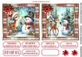 Christmas Snowman & Deer 5