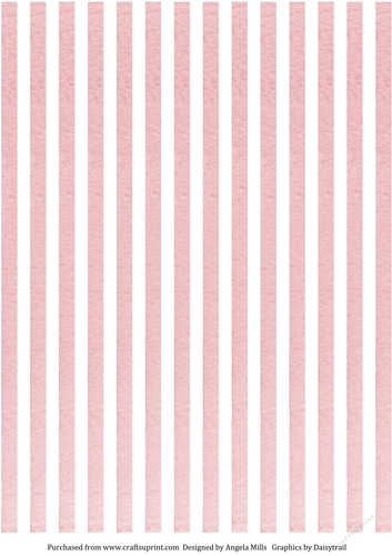 A4 Background Paper Peach Watercolour Stripe on White