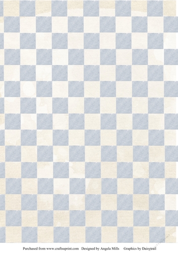 A4 Background Paper Checkerboard Design, Lavender/Cream