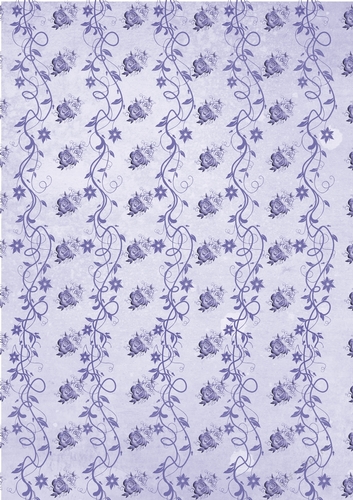 A4 Background Paper Roses and Vines Design, Lilac