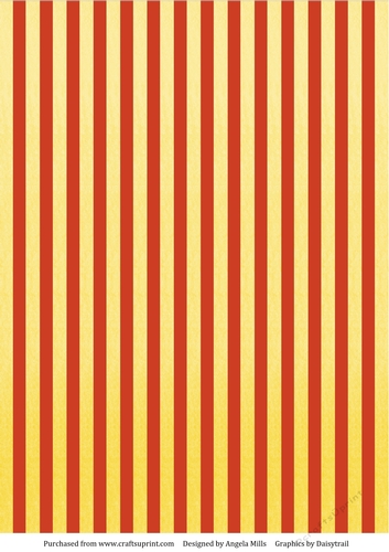 A4 Paper Yellow Vertical Stripe on Red Background
