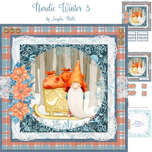 Nordic Winter 3 7x7 Card Mini Kit