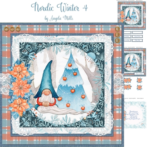 Nordic Winter 4 7x7 Card Mini Kit